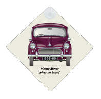 Morris Minor 2 door 1956-60 Car Window Hanging Sign